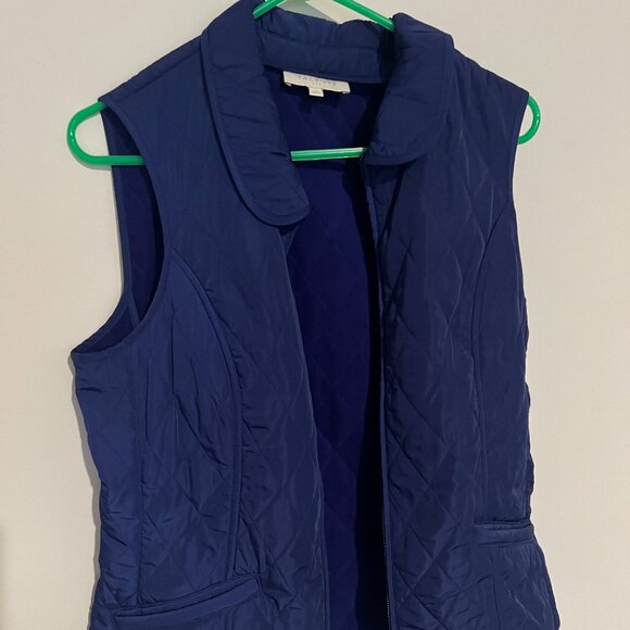 Talbots blue vest size 12 - Picture 1 of 8